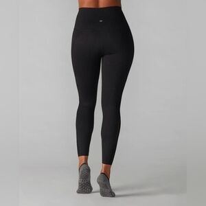 Tavi Pace 7/8 Waffle Tight Leggings Womens Large Ebony Black